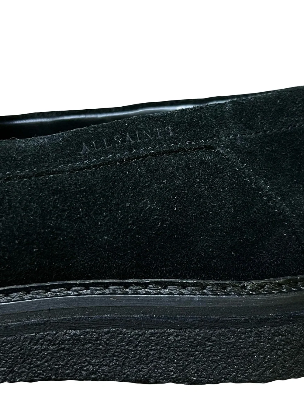 AllSaints Max Suede Loafers | Black | Men’s Size 43